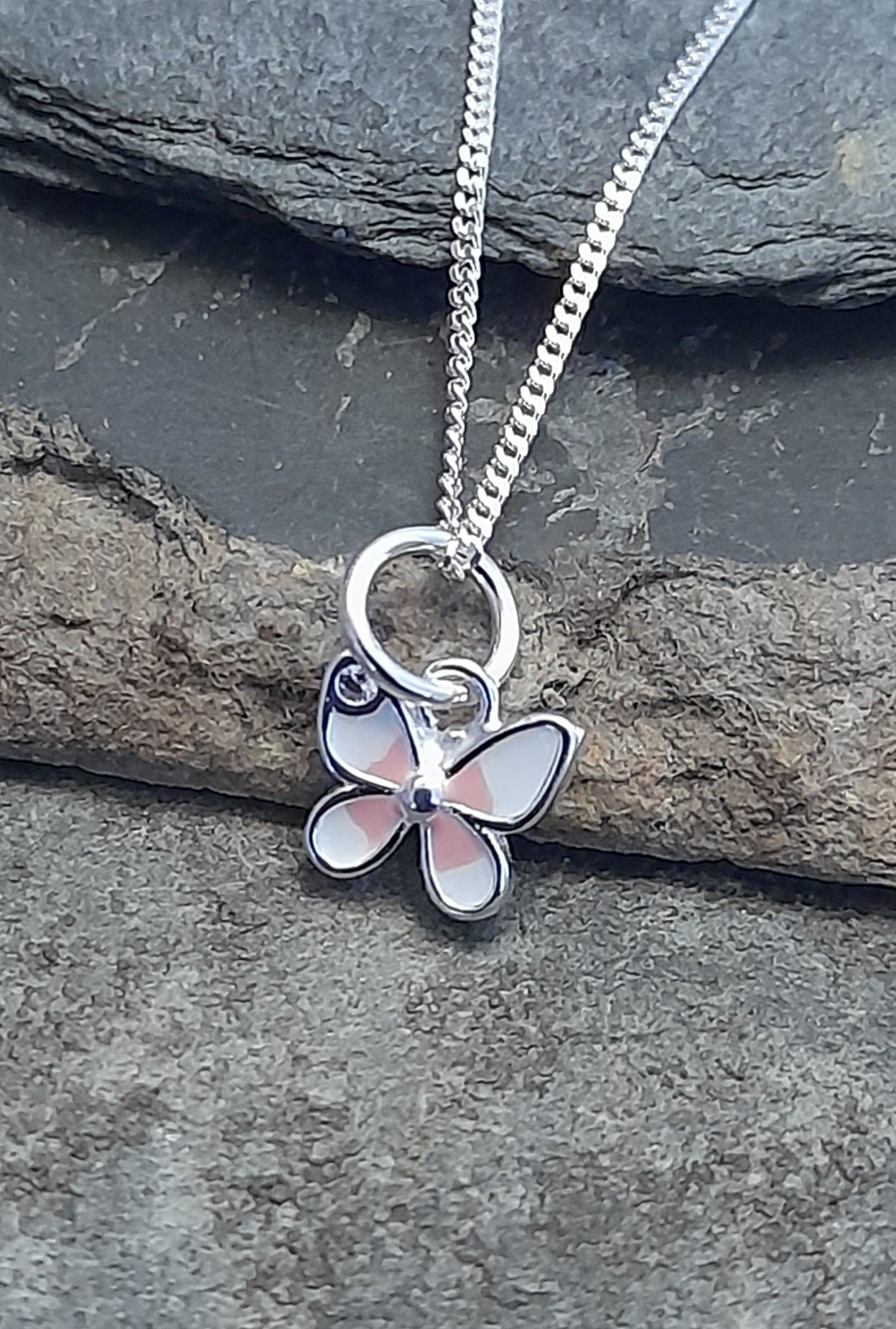 SP491BC - BUTTERFLY PENDANT 7MM – BlueLily925silver