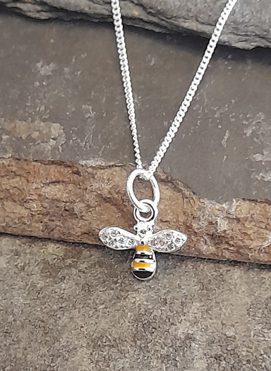 SP489BC - BEE CZ PENDANT 10MM